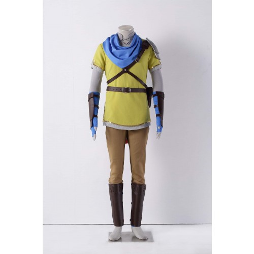 The Legend Of Zelda: Hyrule Warriors Link Yellow Cosplay Costume