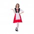 Christmas Princess Cosplay Costume Festival Maid Uniform Dress with Cape
