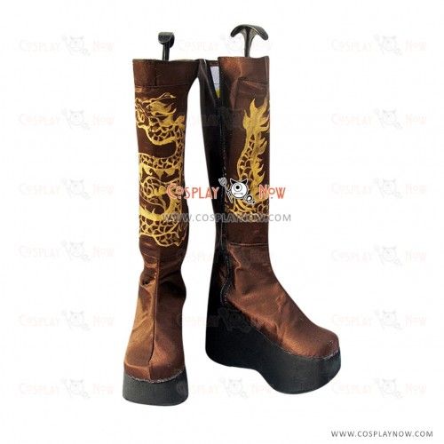 Dynasty Warriors Cosplay Shoes Jiang Wei Boots