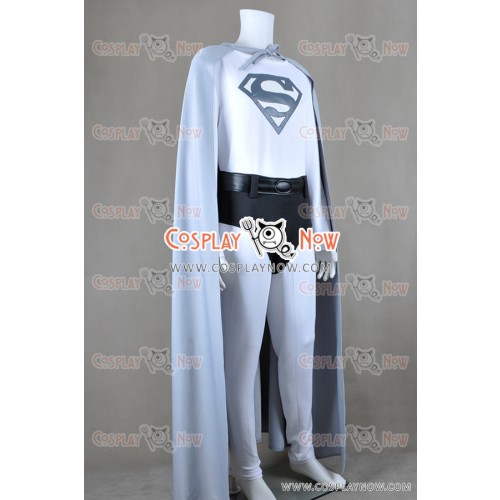 Superman Cosplay Cark Kent Gray Cape Costume