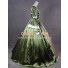 Renaissance Colonial Gothic Ball Gown Prom Brocade Satin Dress