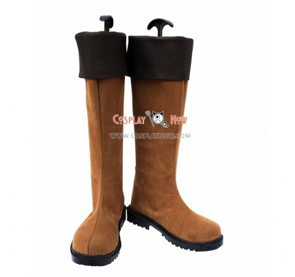 Hakuouki Cosplay Shoes Heisuke Toudou Leather Boots