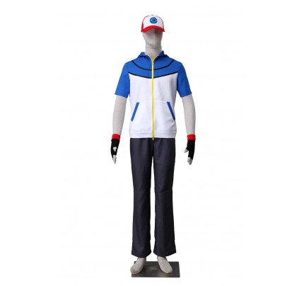 Pokemon Pocket Monsters Ash Katchum Cosplay Costume