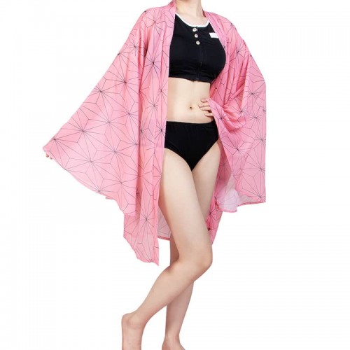 Demon Slayer Nezuko Kamado Swim Cosplay Costume