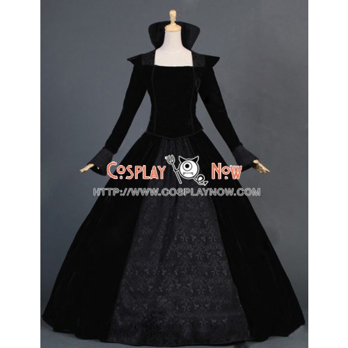 Victorian Lolita Renaissance Regal Queen Gothic Lolita Dress Black