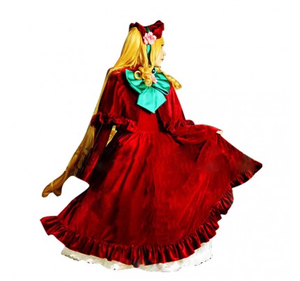 Rozen Maiden Shinku Cosplay Costume Red Dress