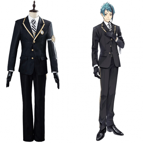 Twisted Wonderland Azul Floyd Jade Uniform Costume