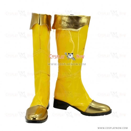 League of Legends Cosplay Shoes Leona Yellow Boots