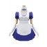 Lovely Blue White Maid Lolita Dress Cosplay Costume