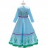 Frozen Cosplay Princess Anna Costume Fairy Tale Cute Dress for Children