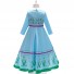 Frozen Cosplay Princess Anna Costume Fairy Tale Cute Dress for Children