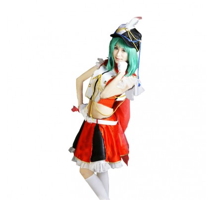 Macross Frontier Cosplay Ranka Lee Costume Dress 