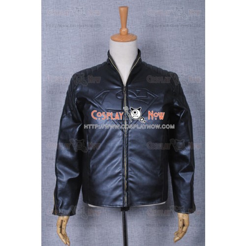 Superman Smallville Clark Kent Jacket Black Cosplay Costume