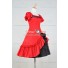 Lolita Dress Classical Lace Victorian Lolita Red Black Dress Cosplay Costume