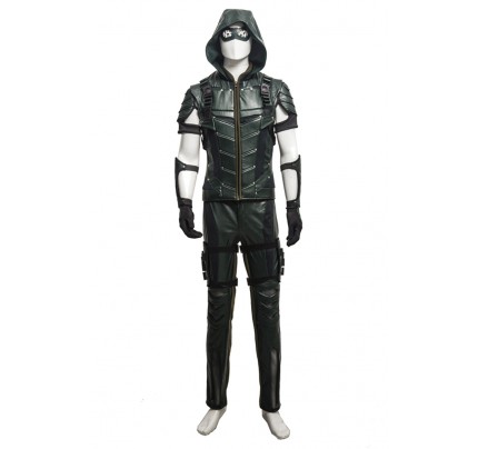 Green Arrow Oliver Queen Costume For Green Arrow Season 4 Cosplay