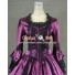 Marie Antoinette Victorian Gothic Ball Gown Purple Wedding Dress Costume