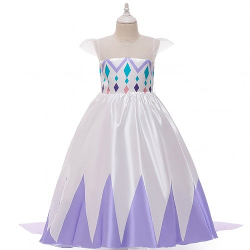 Snow White Cosplay Princess Costume Sleeveless Girl Dress for Children