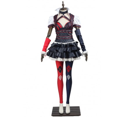 Batman Arkham Knight Harley Quinn Cosplay Costume Uniform