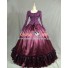 Civil War Victorian Corduroy Gown Reenactment Stage Purple Lolita Dress Costume