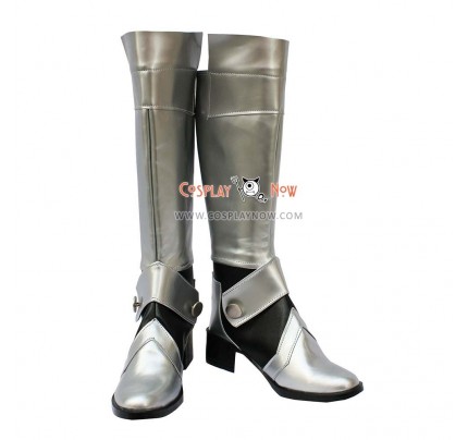 Fate Stay Night Fate Zero Saber Cosplay Shoes Altria Pendragon King Arthur Silver Boots 