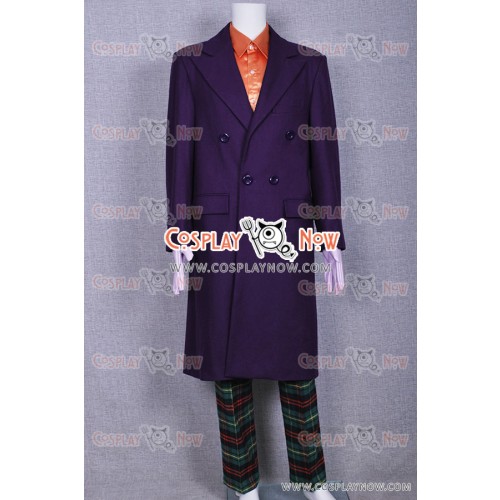 Joker Costume Purple Coat Suit