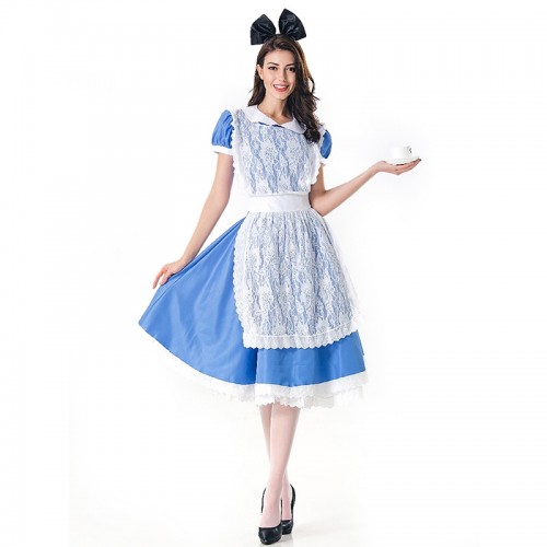 Alice in Wonderland Cosplay Costume Oktoberfest Maid Dress