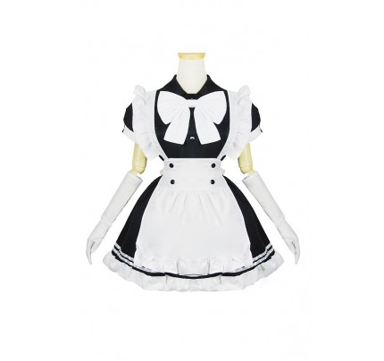 Lolita Cosplay Sweet Butterfly Maid Dress Costume