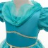 Aladdin and the Magic Lamp Cosplay Princess Jasmine Costume Green Girl Dress for Children