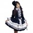 Gothic Punk Black White Lolita Dress Halloween