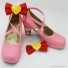 Aikatsu! Ichigo Hoshimiya Pink Cosplay Shoes