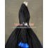 Renaissance Gothic Ball Gown Prom Black Cotton Blends Dress