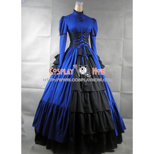 Victorian Lolita Steampunk Corset Dress Ball Gown Prom