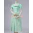 Lolita Cosplay Victorian Edwardian Ball Gown Reenactment Stage Green Dress Costume