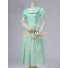 Lolita Cosplay Victorian Edwardian Ball Gown Reenactment Stage Green Dress Costume