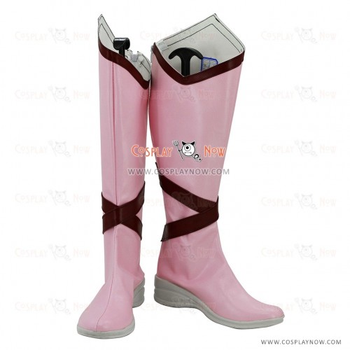 Puella Magi Madoka Magica Cosplay Shoes Kaname Madoka Pink Boots