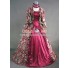 Victorian Lolita Reenactment Stage Antique Gothic Lolita Dress Wine Floral