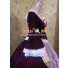 Marie Antoinette Victorian Wine Red Dress Ball Gown Prom