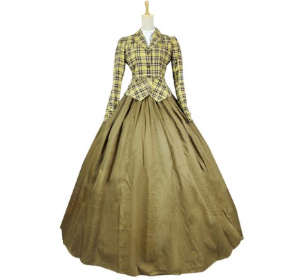 Civil War Gown Jacket Reenactment Clothing Stage Lolita Dress Costume