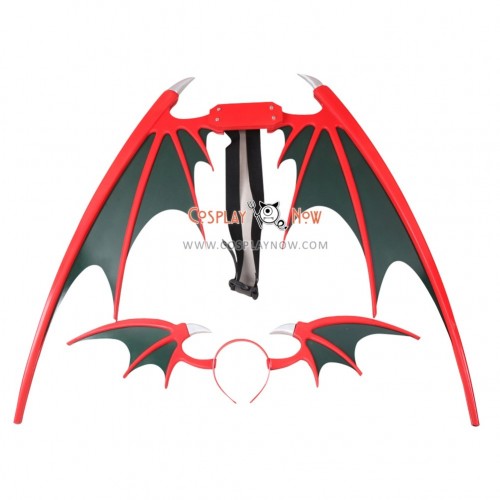 Vampire Darkstalker Morrigan Aensland Wings and Headband Cosplay Props