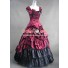 Southern Belle Satin Ball Gown Prom Wedding Red Dress