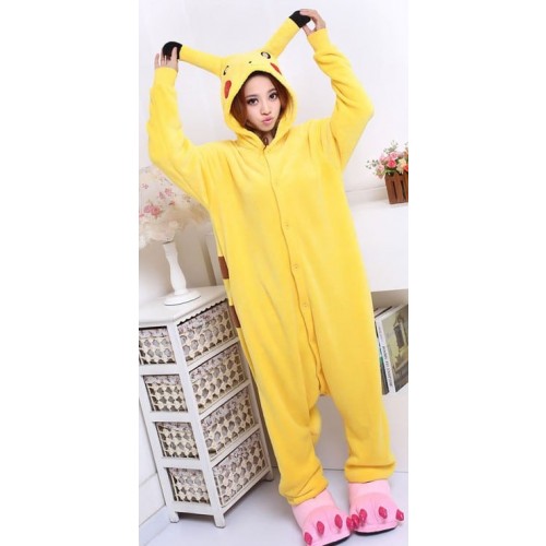 Pokemon Pikachu Kigurumi Cosplay Costume