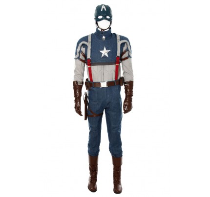 Steve Rogers Costume For Captain America 1 Cosplay Uniform New