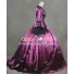 Marie Antoinette Victorian Gothic Ball Gown Purple Wedding Dress Costume