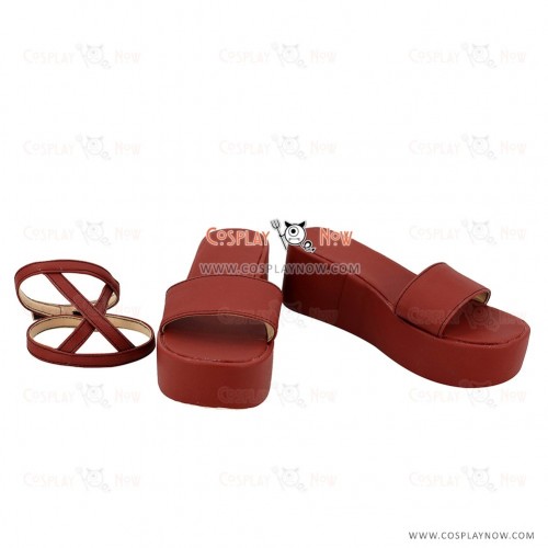 Fairy Tail Wendy Marvell Red Cosplay Shoes