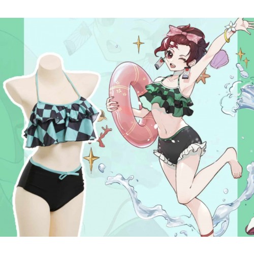 Demon Slayer Tanjiro Kamado Swim Cosplay Costume Version 1