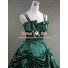 Southern Belle Lolita Ball Gown Prom Green Satin Dress