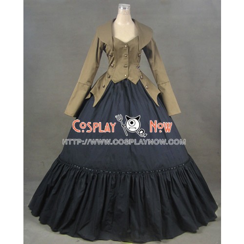 Victorian Gothic Lolita Ball Gown Prom Cotton Jacket Dress