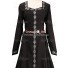 Medieval Renaissance Carnival Robe Estelle Black Lolita Dress