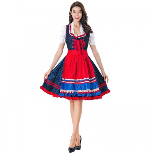 German Oktoberfest Cosplay Costume Festival Ethnic Style Dress Halloween
