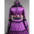 Southern Belle Gothic Satin Purple Dress Ball Gown Prom